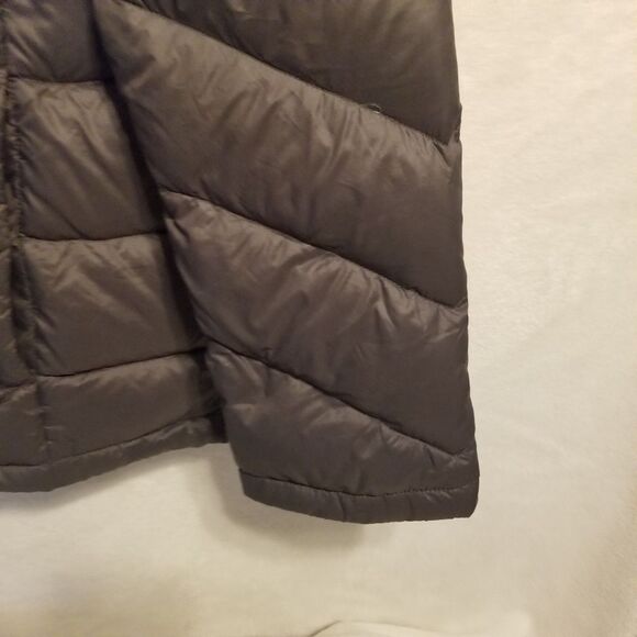 Calvin Klein Womens Medium Coat Dark Gray Packable Down Puffer Classic Basic - Picture 2 of 10